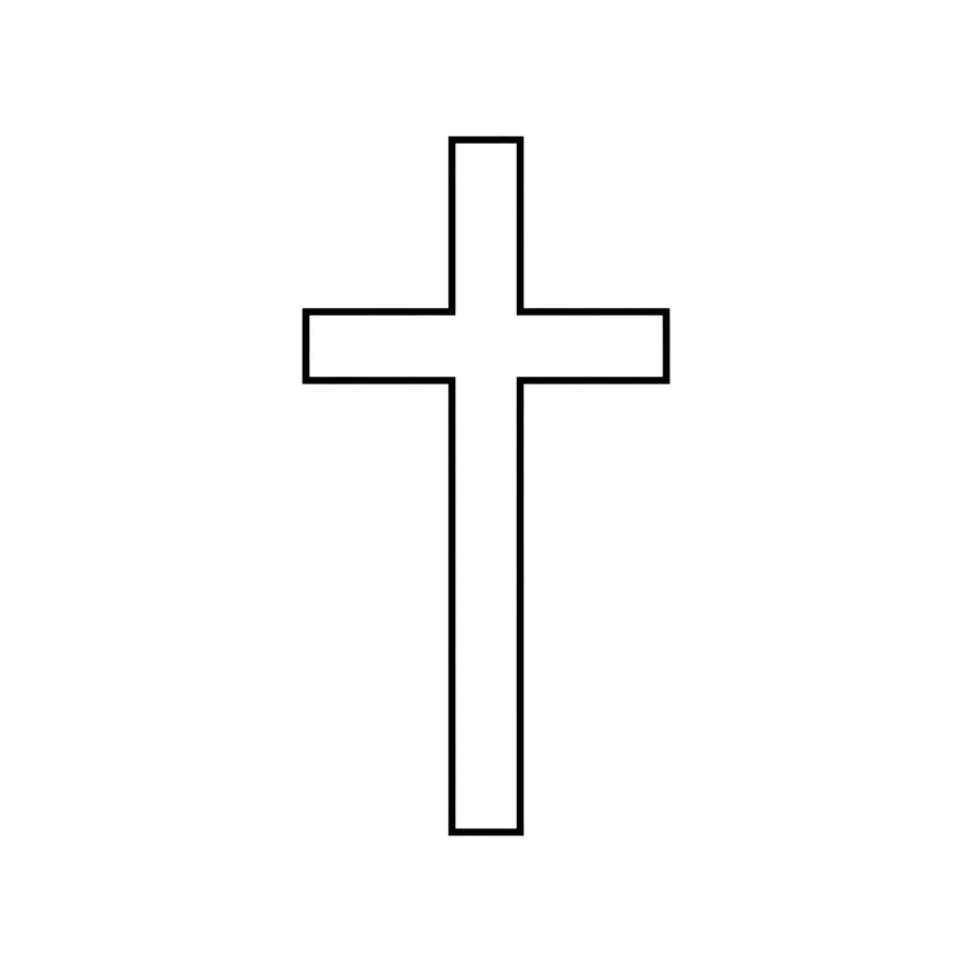 Simple cross — tattoo design